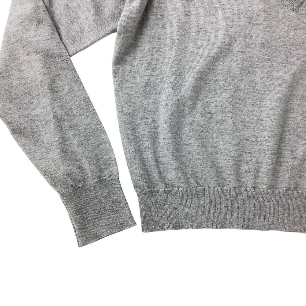 THAKOON Size XL NWT V-neck Sweater LH Light Heather Gray Lightweight Pullover - Picture 6 of 10